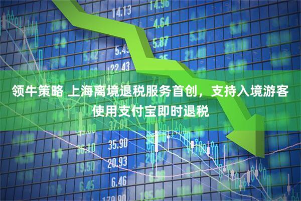 领牛策略 上海离境退税服务首创，支持入境游客使用支付宝即时退税