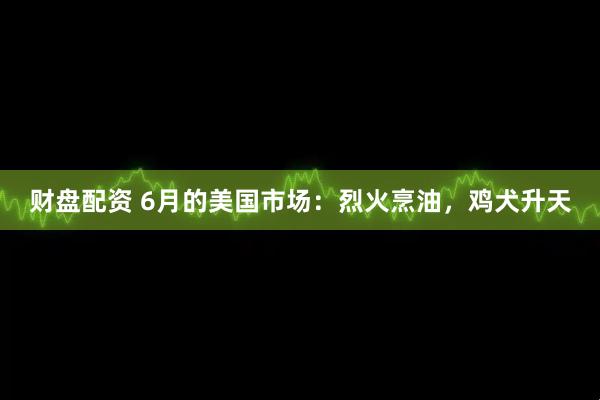 财盘配资 6月的美国市场：烈火烹油，鸡犬升天