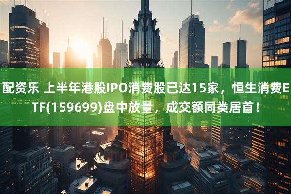 配资乐 上半年港股IPO消费股已达15家，恒生消费ETF(159699)盘中放量，成交额同类居首！