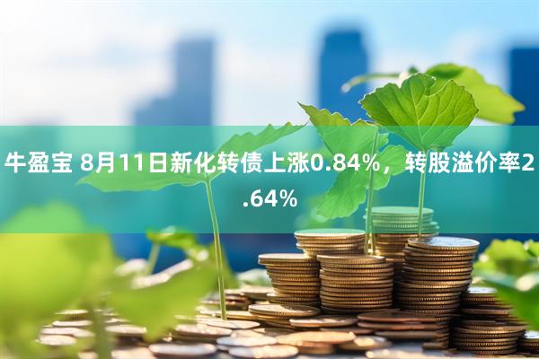 牛盈宝 8月11日新化转债上涨0.84%，转股溢价率2.64%
